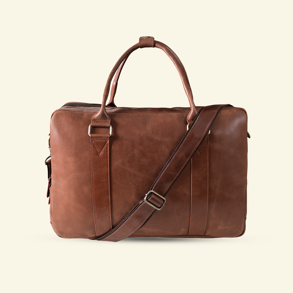 Commuter Leather Laptop Bag - Image 2