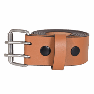 Tan Leather Belt Double Prong