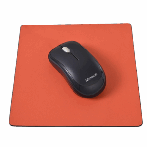 Red Leather Mouse Pad