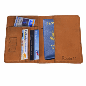 Tan Leather Passport Holder
